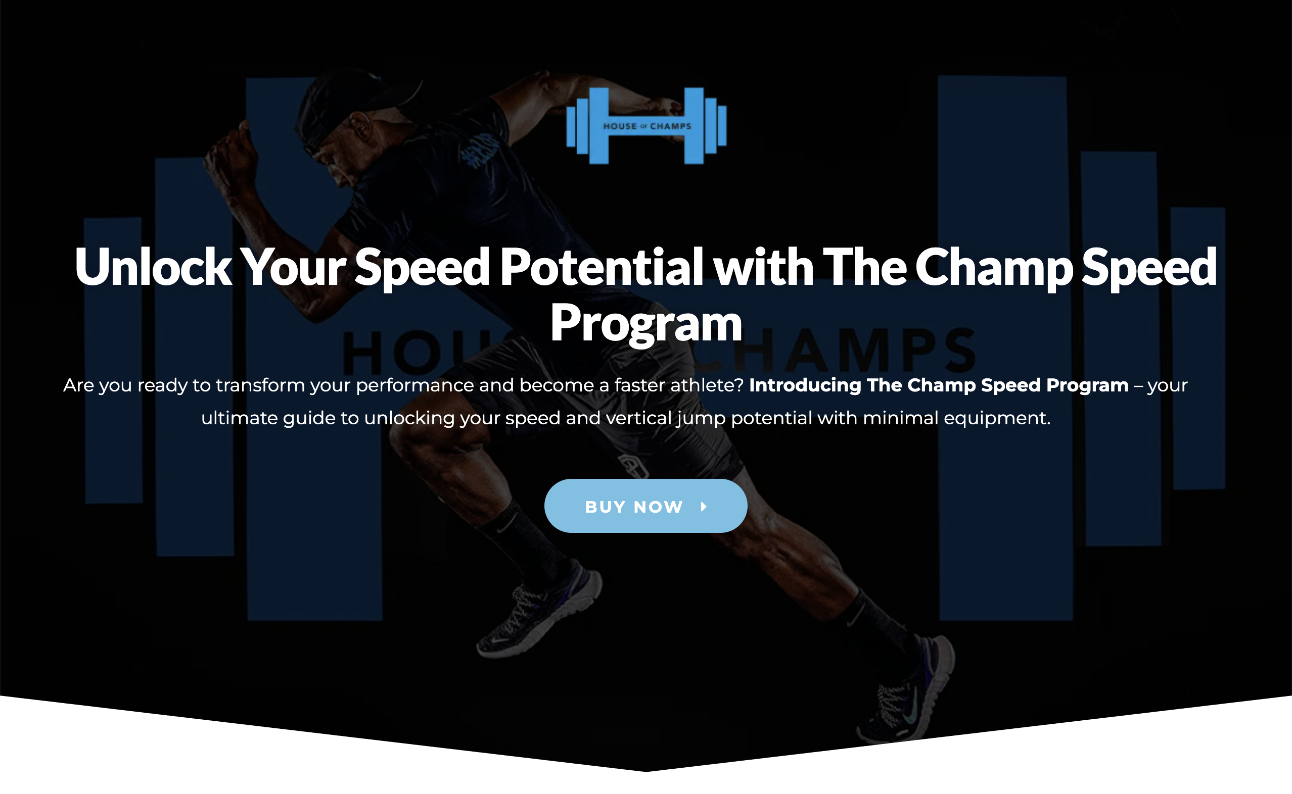 House of Champs landing page